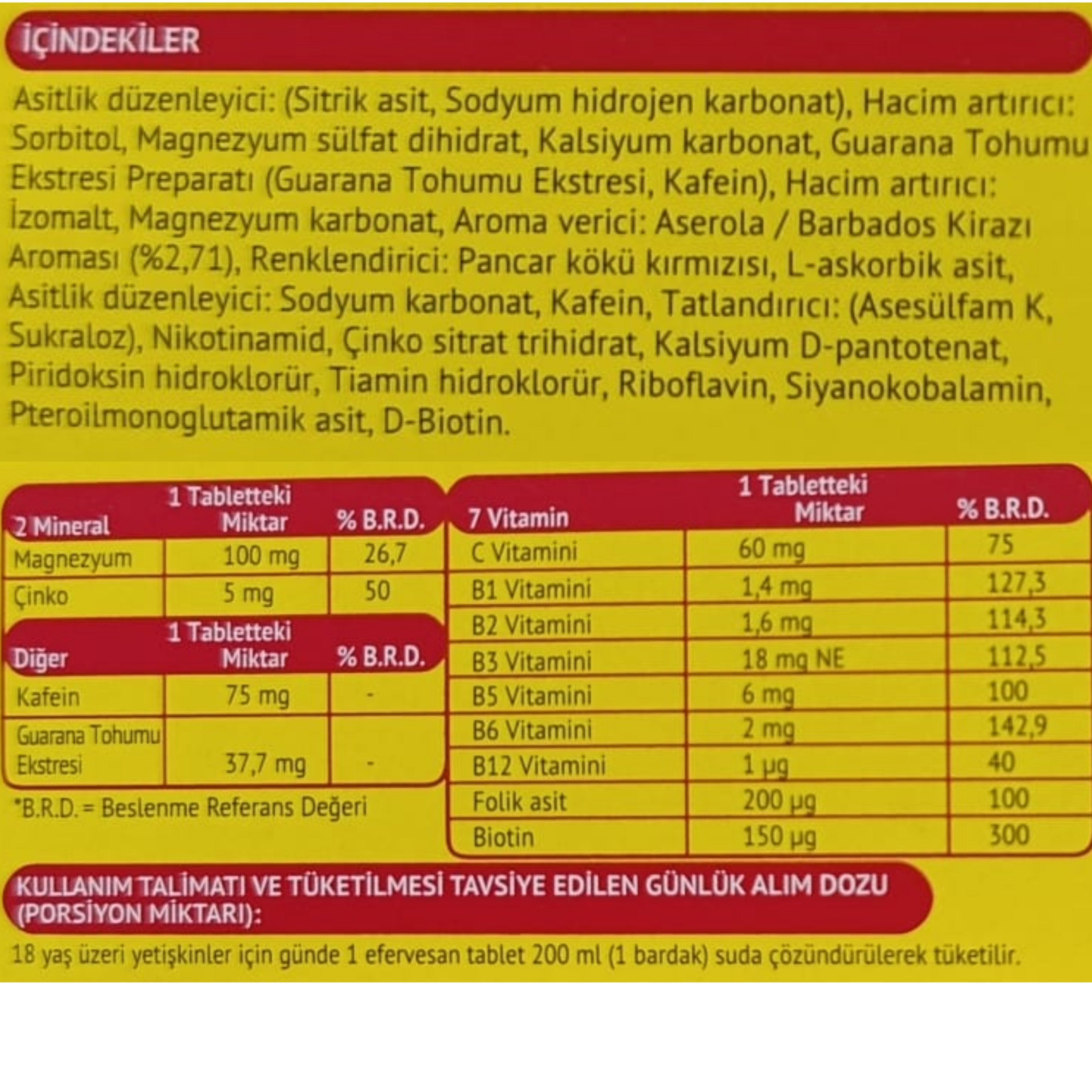 Supradyn Energy Boost 15 Efervesan Tablet