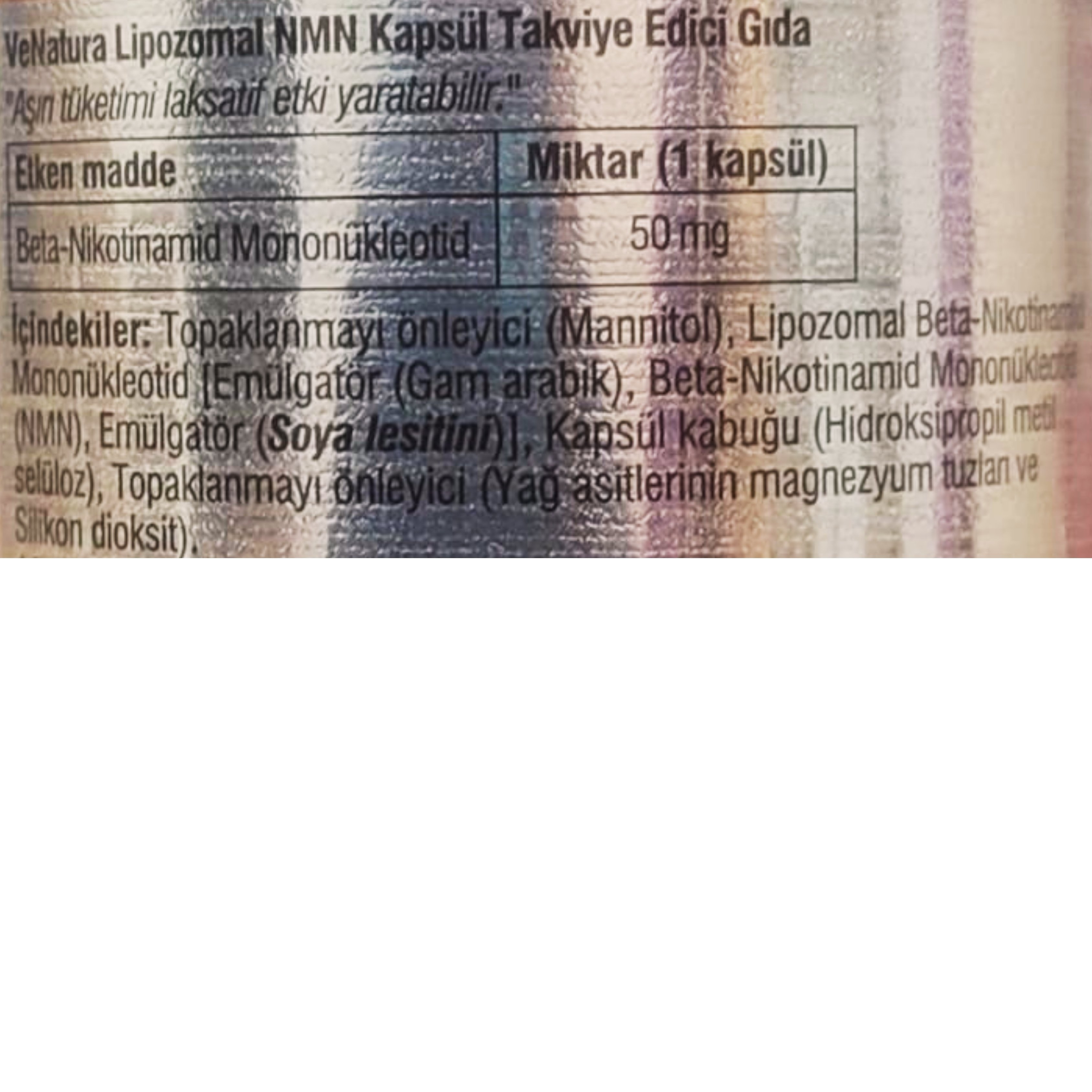Venatura Lipozomal NMN 60 Kapsül