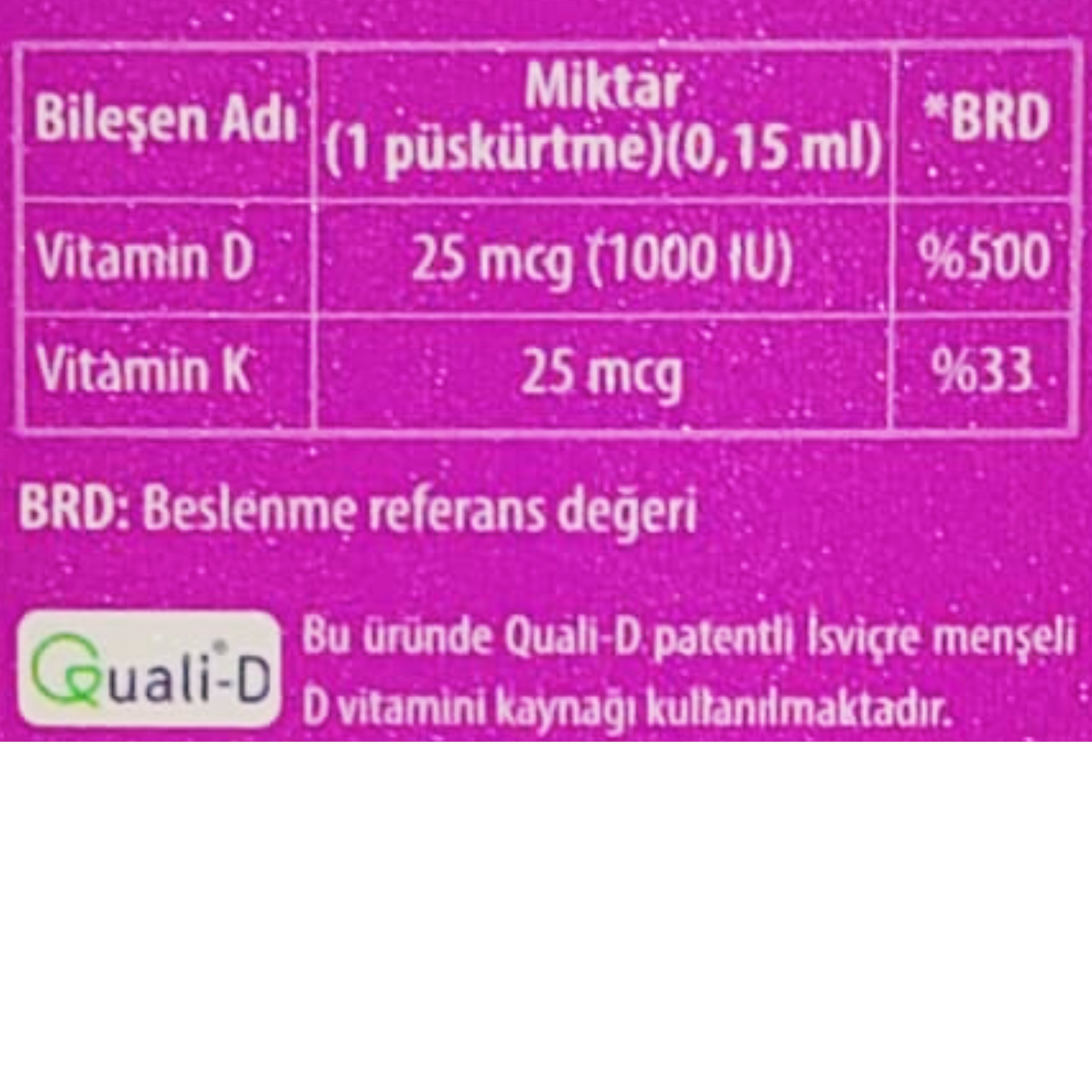 Vitagil Puff Vitamin D3K2 Sprey 20 ml