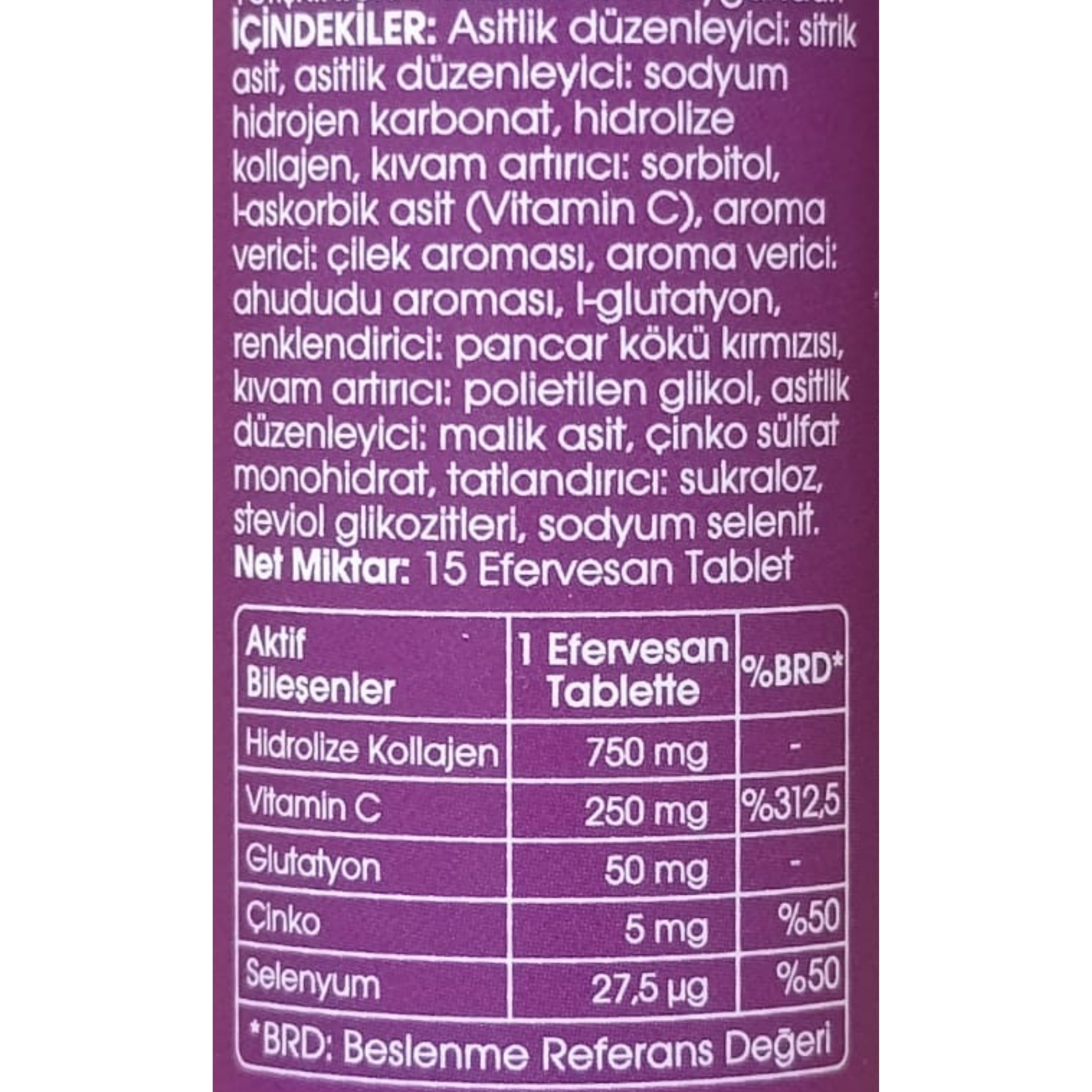 Voonka Collagen Sun 15 Effervescent Tablet
