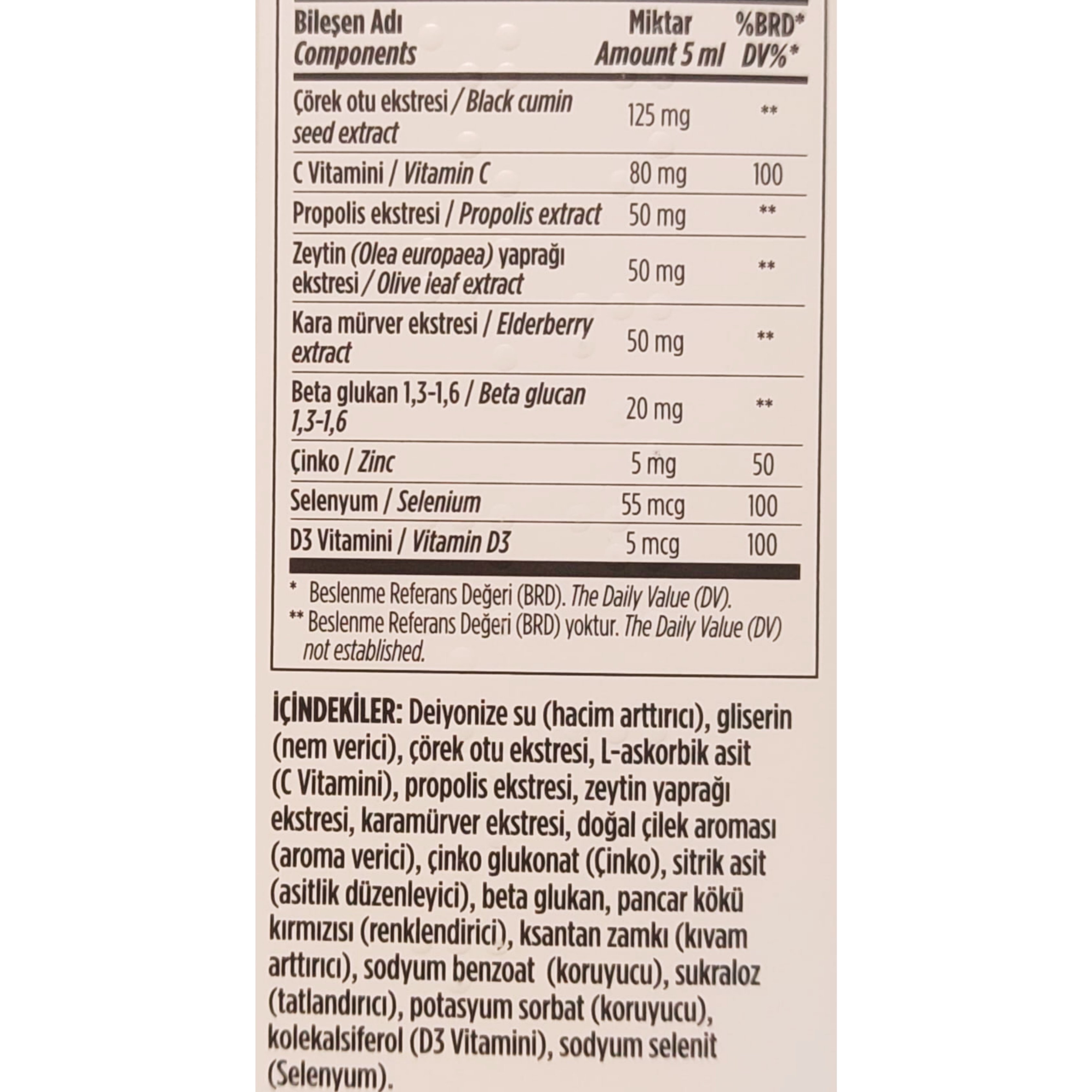 Zade Vital Miniza Power Propolis Çörek Otu Karışımı Şurup 150 ml