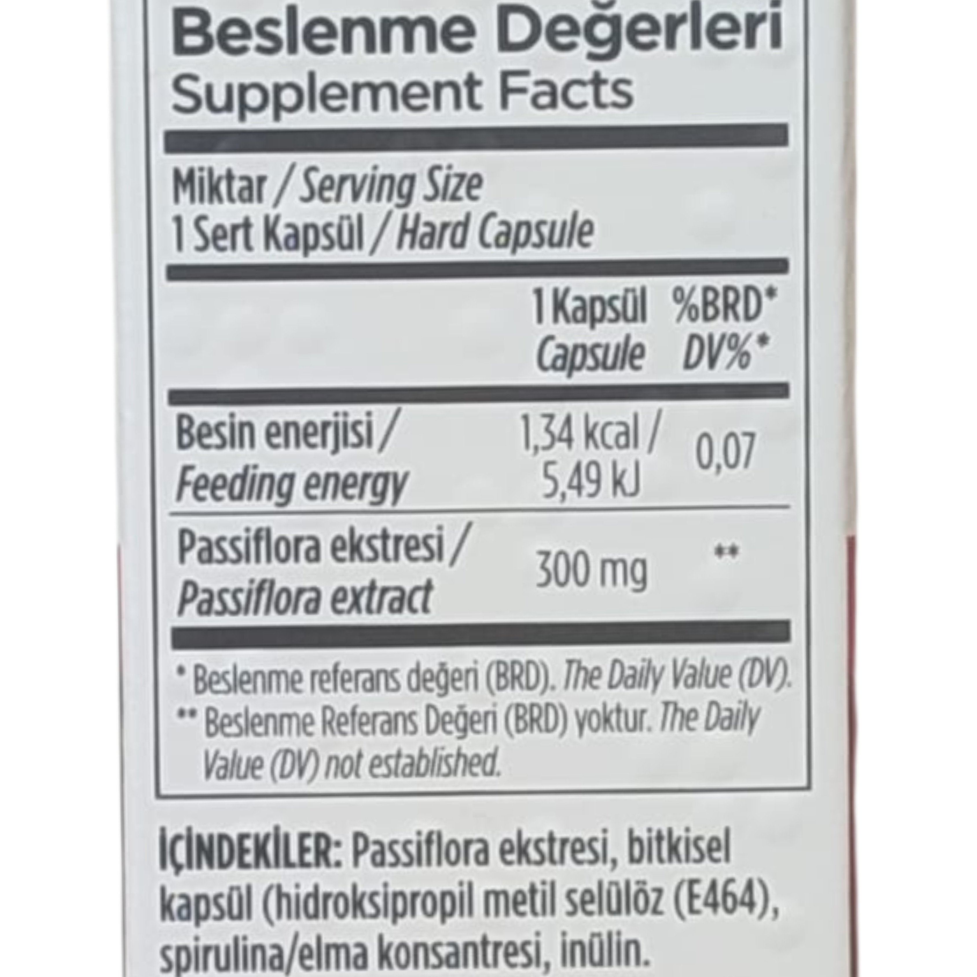 Zade Vital Passiflora 30 Kapsül