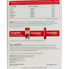 Vitabiotics Feroglobin Iron Takviye Edici Gıda 30 Kapsül