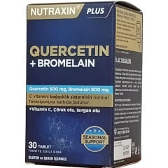 Nutraxin Bromelain ve Kuersetin İçeren Takviye Edici Gıda 30 Tablet