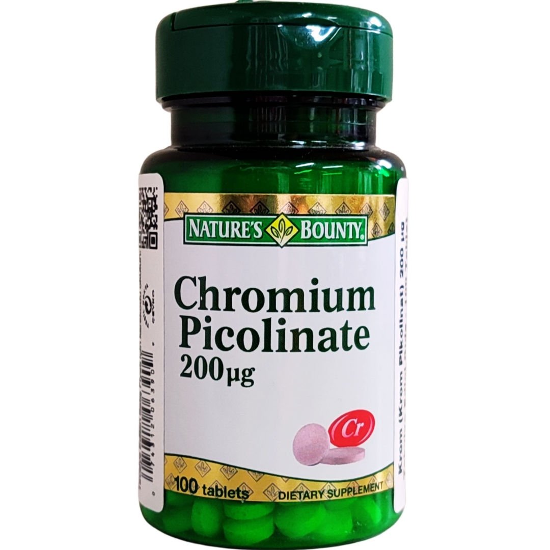 Nature's Bounty Chromium Picolinate 200 mcg 100 Tablet