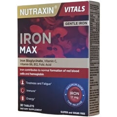 Nutraxin Iron Max Takviye Edici Gıda 30 Tablet