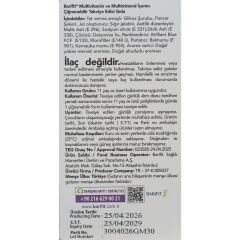 Barifit Multivitamin ve Multimineral İçeren Çiğnenebilir Takviye Edici Gıda 30 Gummy