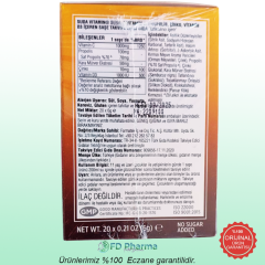 Suda-C Vitamin C,Propolis,Çinko,Vitamin D3 İçeren Saşe Takviye Edici Gıda 20 Saşe