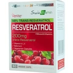 Suda Vitamin Resveratrol 60 Bitkisel Kapsül