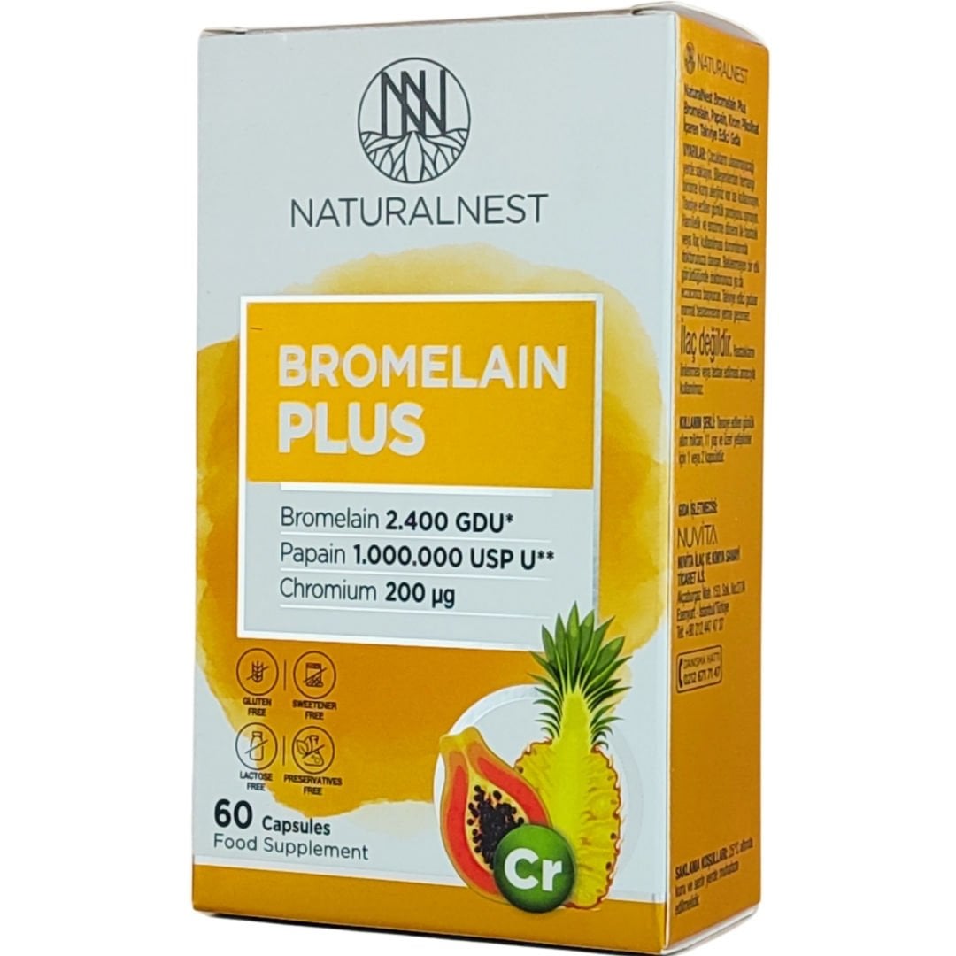Naturalnest Bromelain Plus 60 Kapsül