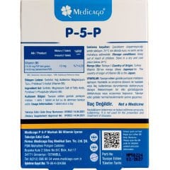 Medicago P-5-P Vitamin B6 10mg 120 Tablet