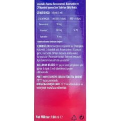 İmuneks Resveratrol Şurup 150 ml