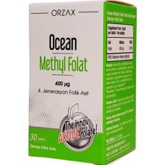 Orzax Ocean Methyl Folat 30 Tablet