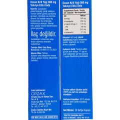 Orzax Ocean Krill Yağı 500 mg 30 Softjel Kapsül
