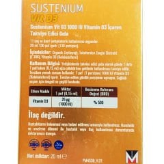 Sustenium Vitamin D3 1000IU Sprey 20ml 130 Puf