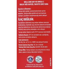 Wellcare DAY 90 Omega 3 Takviye Edici Gıda 90 Kapsül