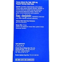 Ocean Çörek Otu Yağı 1000 mg 60 Kapsül