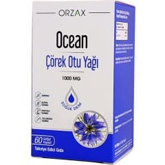 Orzax Ocean Çörek Otu Yağı 1000 mg 60 Softjel Kapsül
