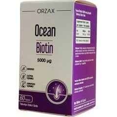 Orzax Ocean Biotin 5000 µg 60 Kapsül