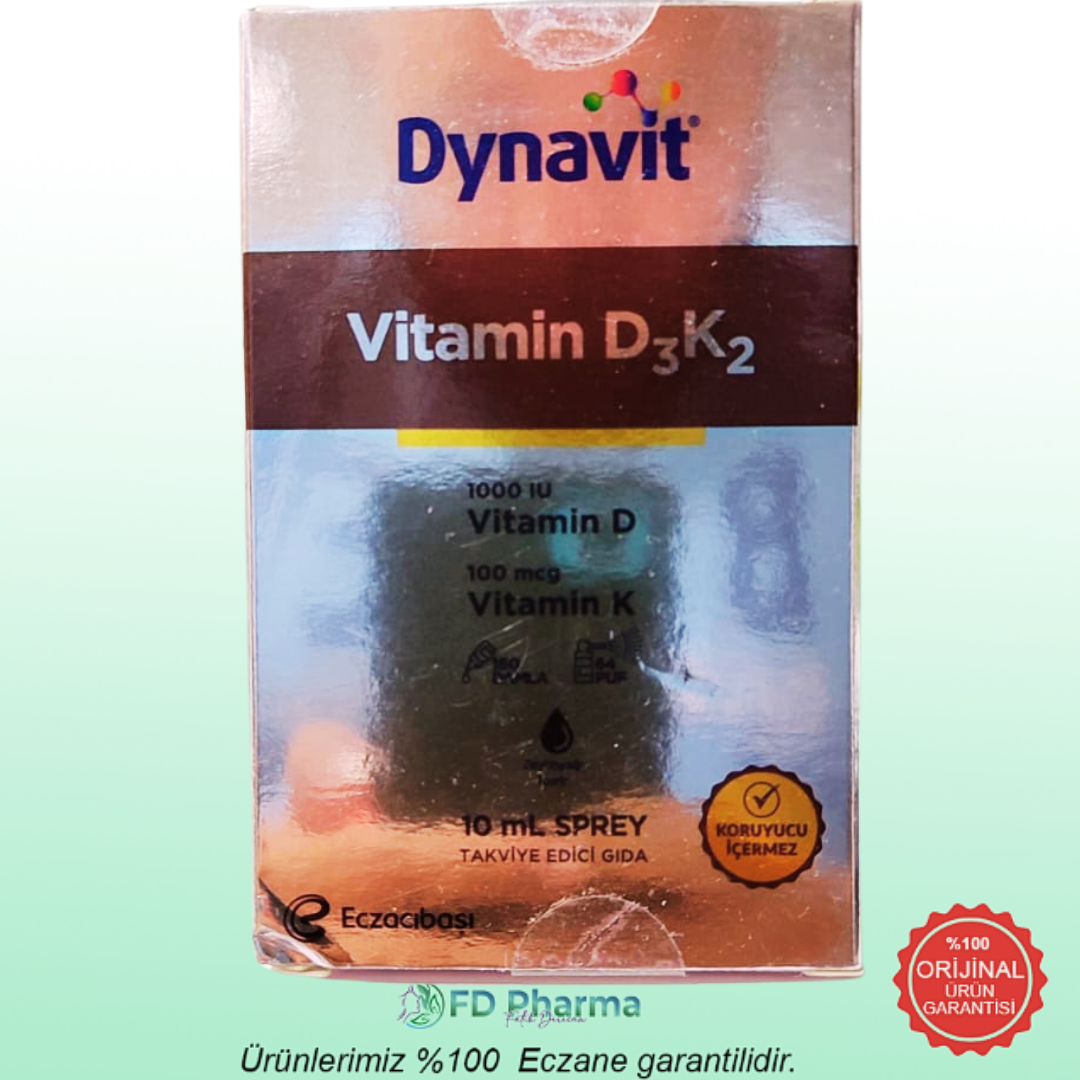 Eczacıbaşı Dynavit Vitamin D3K2 Takviye Edici Gıda Sprey 10 ml