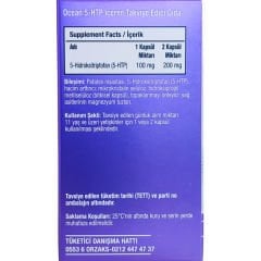 Orzax Ocean 5-HTP Takviye Edici Gıda 30 Kapsül