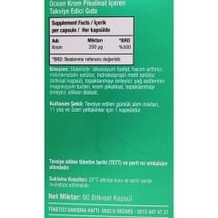 Ocean Krom Pikolinat  90 Bitkisel Kapsül