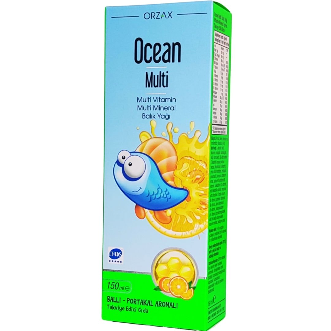 Orzax Ocean Multi Şurup 150 ml - Ballı Portakallı