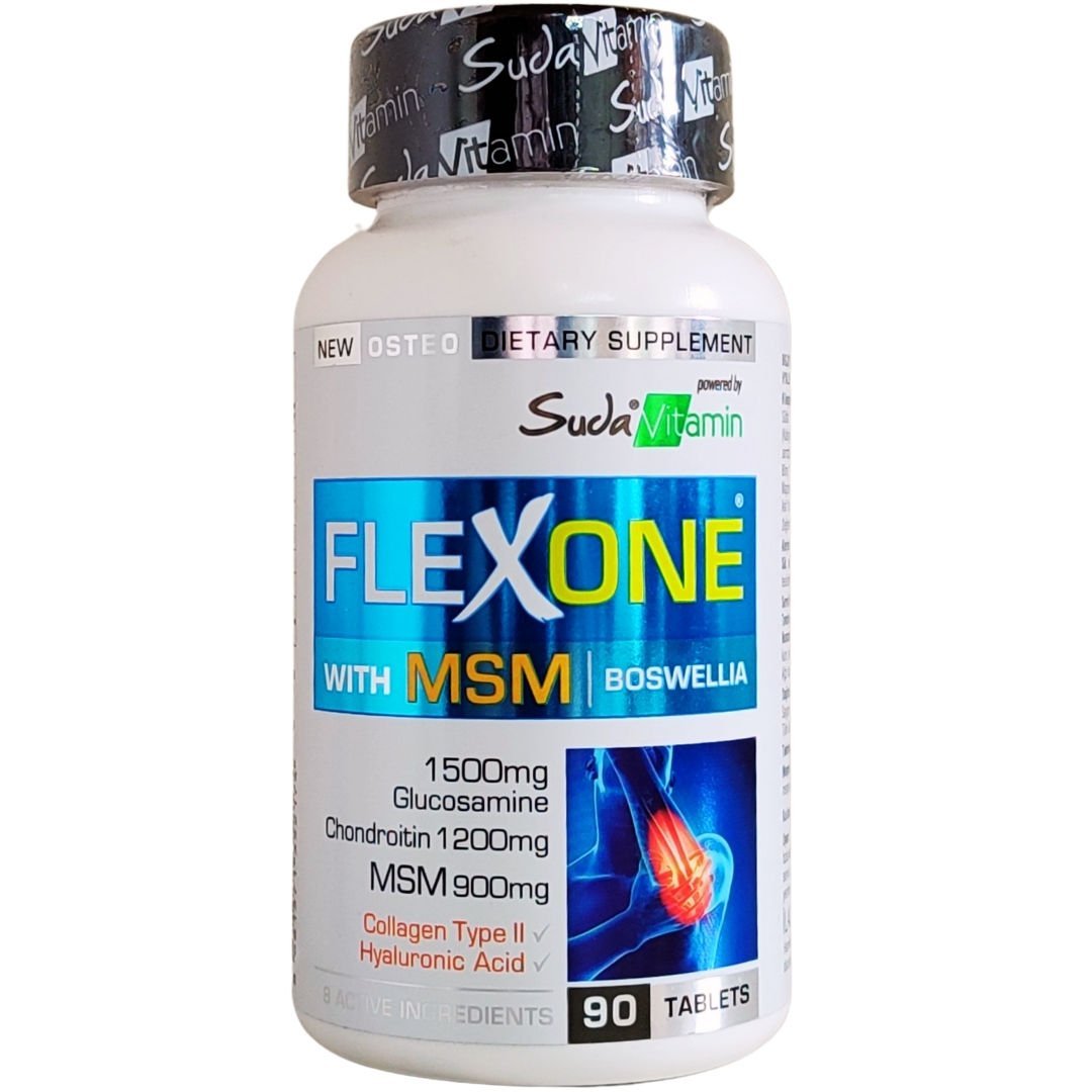 Suda Vitamin Flexone Glukozamin, Kondroitin, MSM, Hyaluronik Asit İçeren 90 Tablet