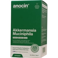 Anocin Akkermansia Muciniphila Probiyotik + Prebiyotik + Postbiyotik + İnulin 20 Kapsül