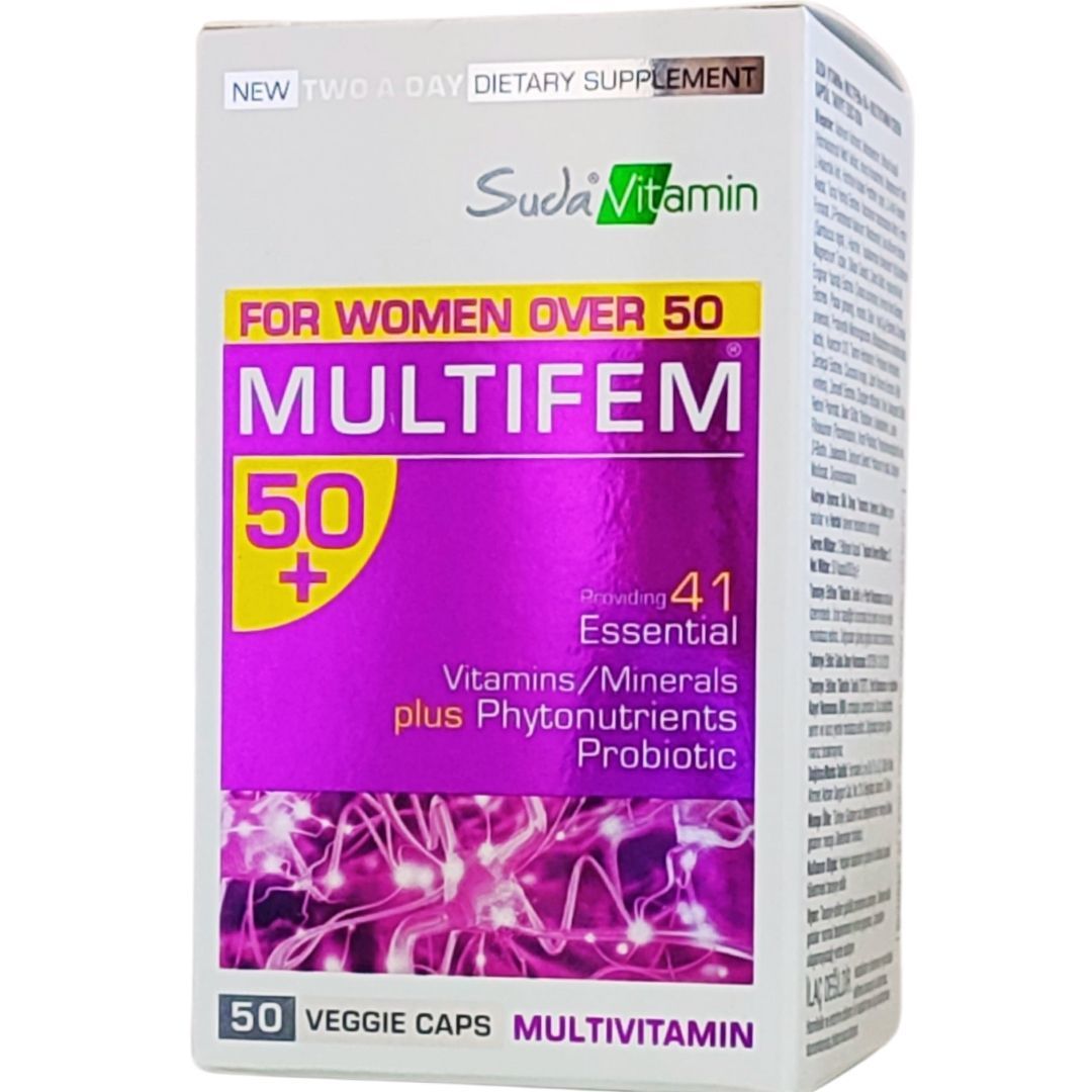 Suda Vitamin Multifem 50+ Womens Multivitamin 50 Bitkisel Kapsül