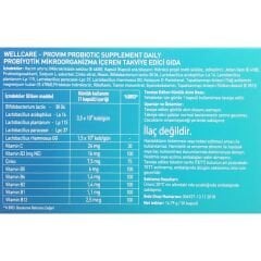Wellcare Provim Daily Probiyotik Takviye Edici Gıda 30 Kapsül