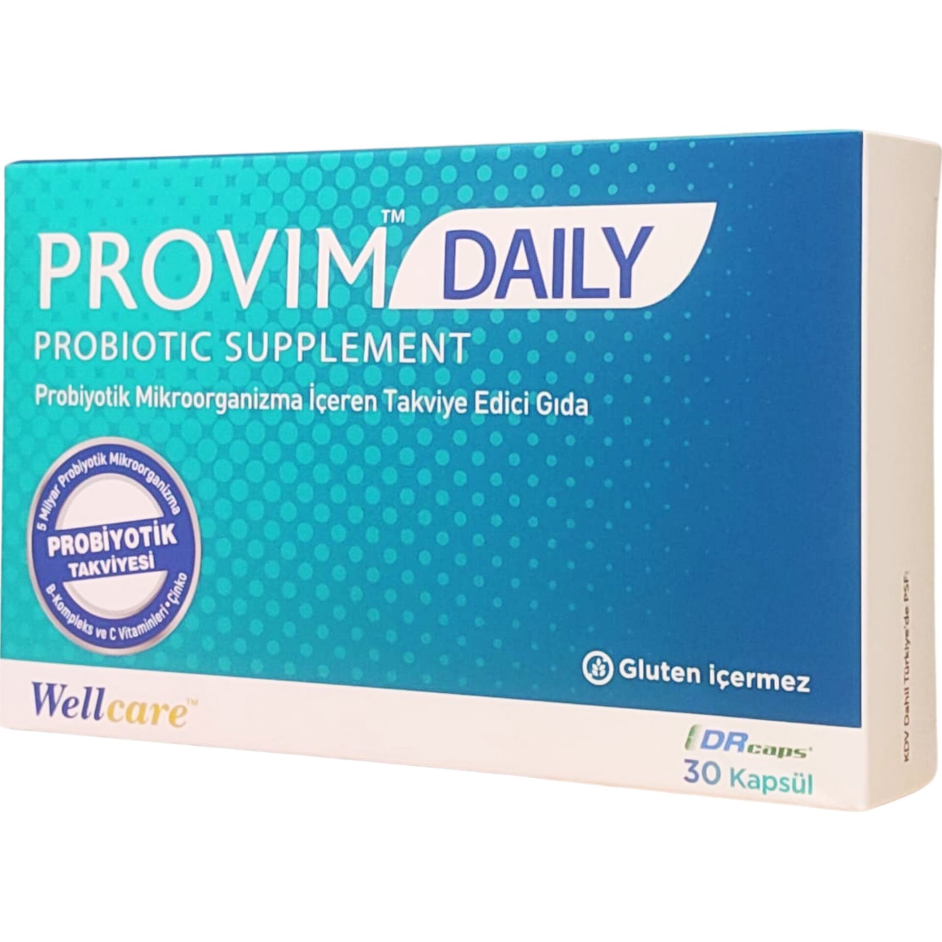 Wellcare Provim Daily Probiyotik Takviye Edici Gıda 30 Kapsül