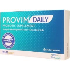 Wellcare Provim Daily Probiyotik Takviye Edici Gıda 30 Kapsül