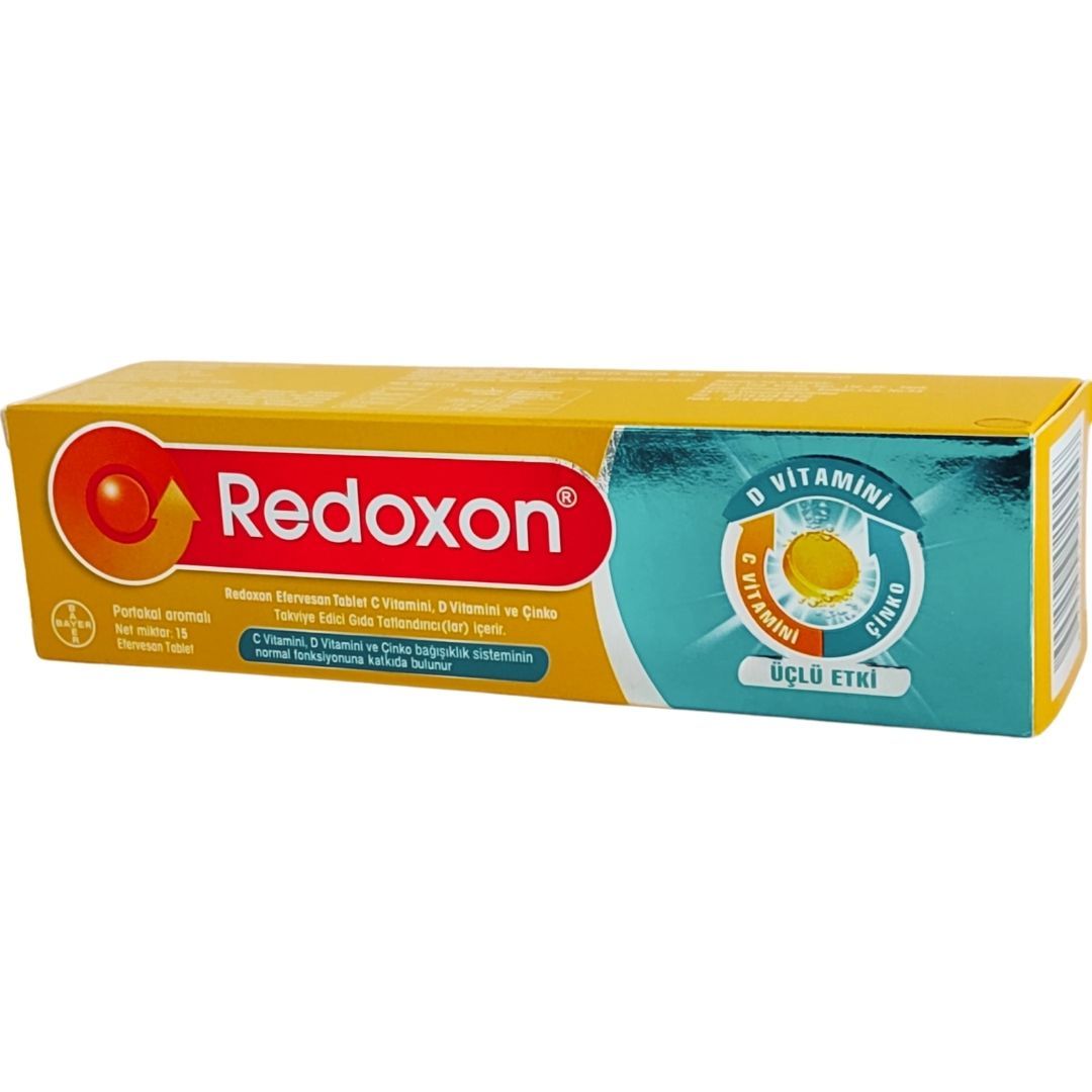 Redoxon Üçlü Etki  Takviye Edici Gıda 15 Efervesan Tablet