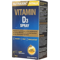Nutraxin Vitals Vitamin D3 Sprey 1000 IU 30 ml