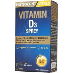 Nutraxin Vitals Vitamin D3 Sprey 1000 IU 30 ml