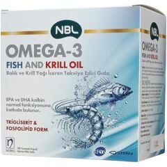 NBL Omega-3 Fish and Krill Oil 100 Yumuşak Kapsül