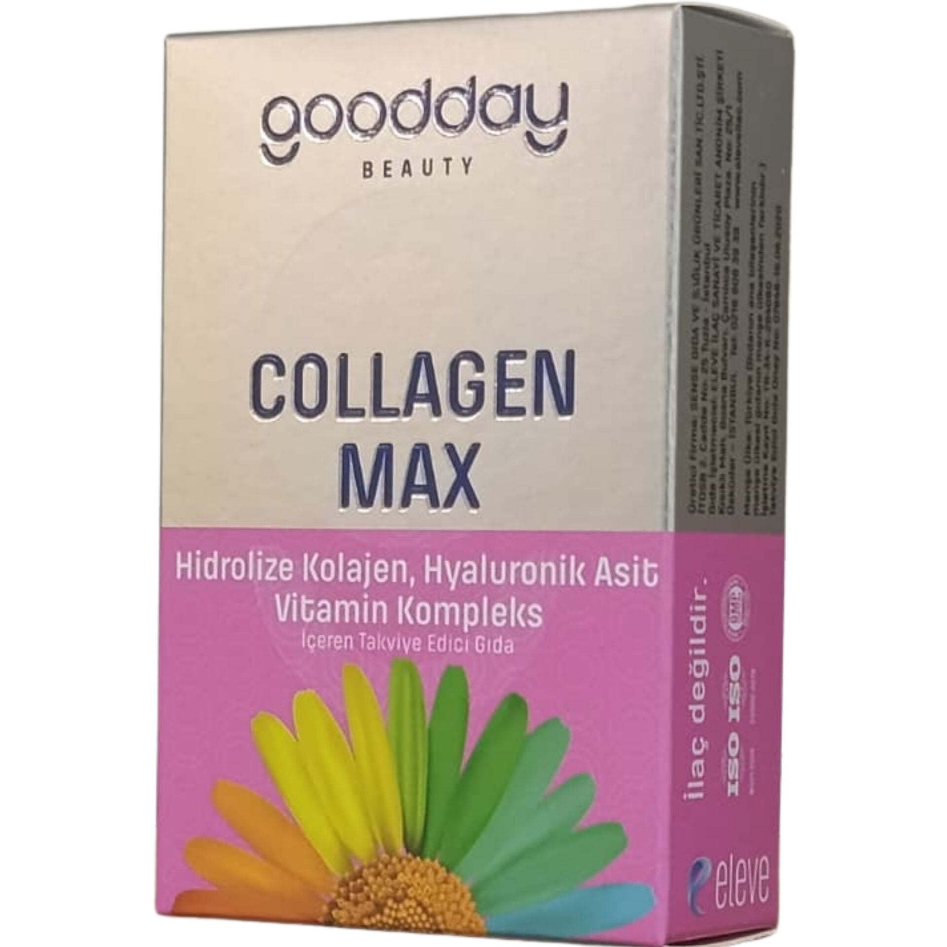 Goodday Beauty Collagen Max Hidrolize Kolajen, Hyaluronik Asit ve Vitamin Kompleks 30 Tablet
