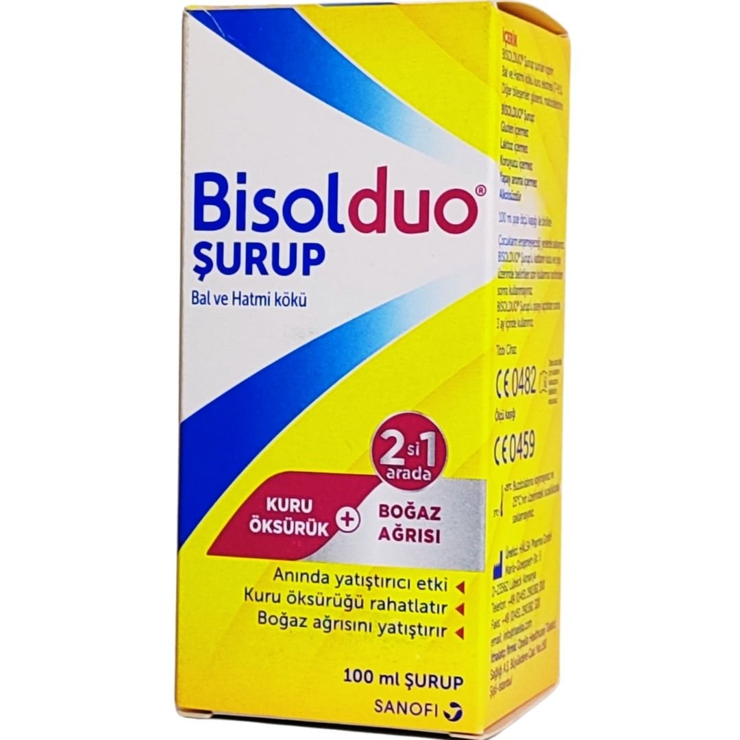 Bisolduo Bal ve Hatmi Kökü İçeren Takviye Edici Gıda 100 ml