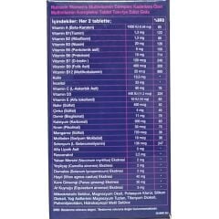 Nutraxin Vitals Women’s Multi Vitamin Complex Kadınlara Özel 60 Tablet - Kutusuz