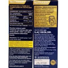 Nutraxin Vitamin D3K2 Takviye Edici Gıda 30 ml 207 Puf