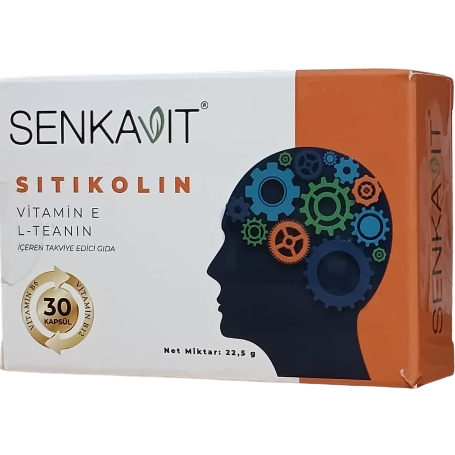 Senkavit Sitikolin, L-Teanin ve Vitamin Kompleksi 30 Kapsül