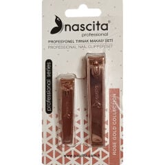 Nascita Professional Rose Gold Profesyonel Tırnak Makası Seti 2’li – NASXMK S SET05