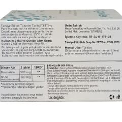 Algodex Plus Bromelain ve MSM İçeren Takviye Edici Gıda 30 Tablet