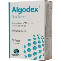 Algodex Plus Bromelain ve MSM İçeren Takviye Edici Gıda 30 Tablet