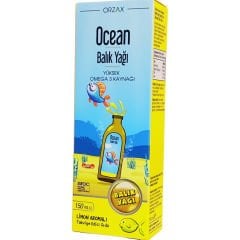 Orzax Ocean Limon Aromalı Balık Yağı 150 ml