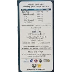 NBT Life Omegalife 2400 Balık Yağı 30 × 2 Kapsül