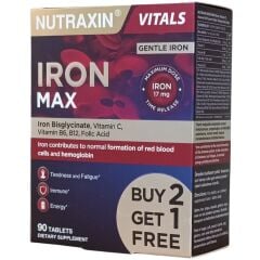 Nutraxin Vitals Iron Max 17 mg 90 Tablet