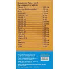 Phantome Ester-C Vitamin C 1000 mg ve Çinko 30 Tablet