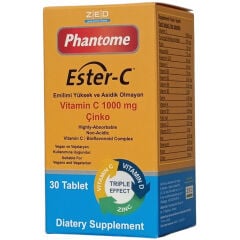 Phantome Ester-C Vitamin C 1000 mg ve Çinko 30 Tablet